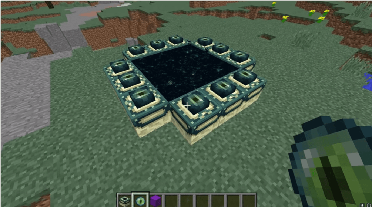 How to make end portal in minecraft